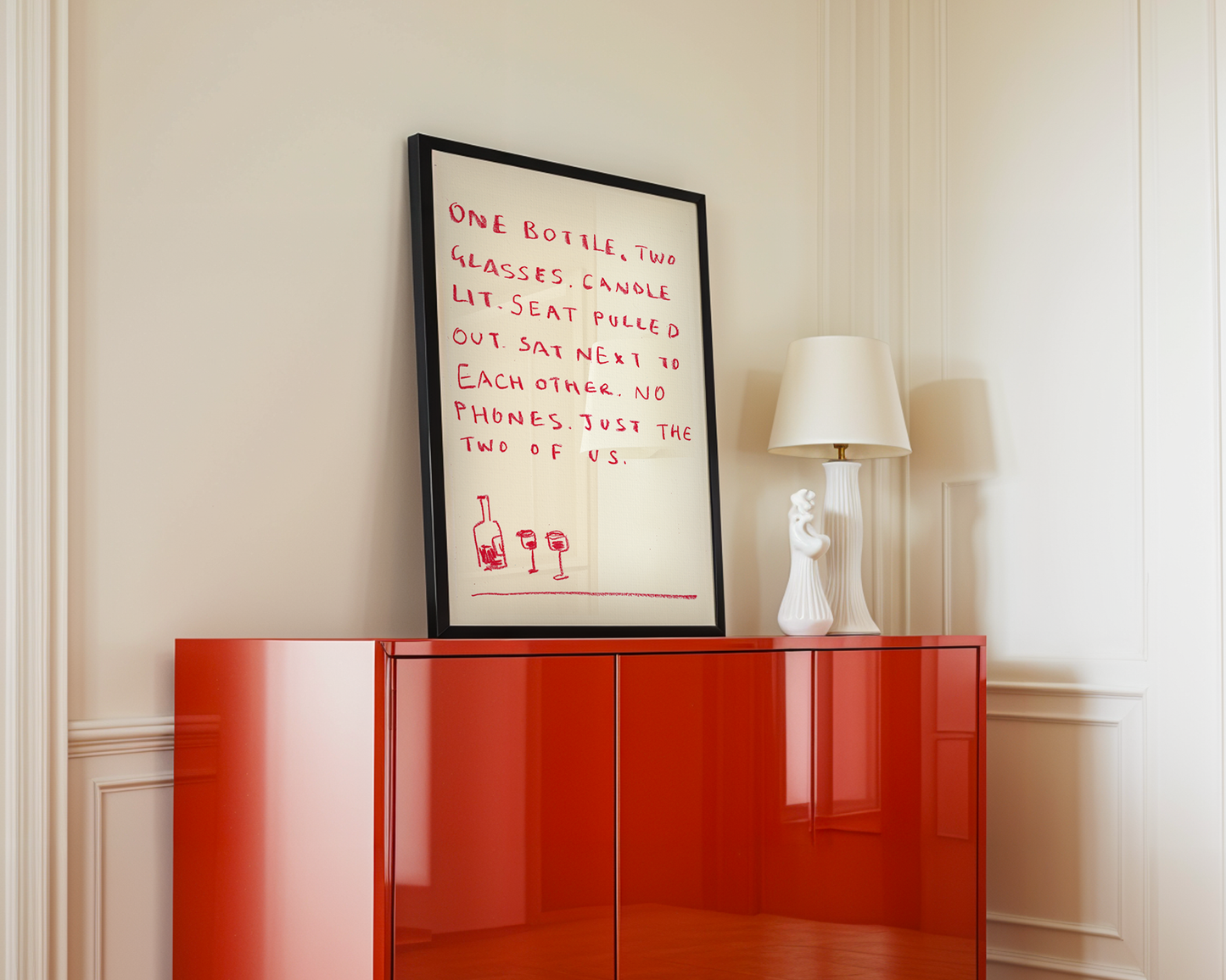 Date Night Handwritten Quote Print
