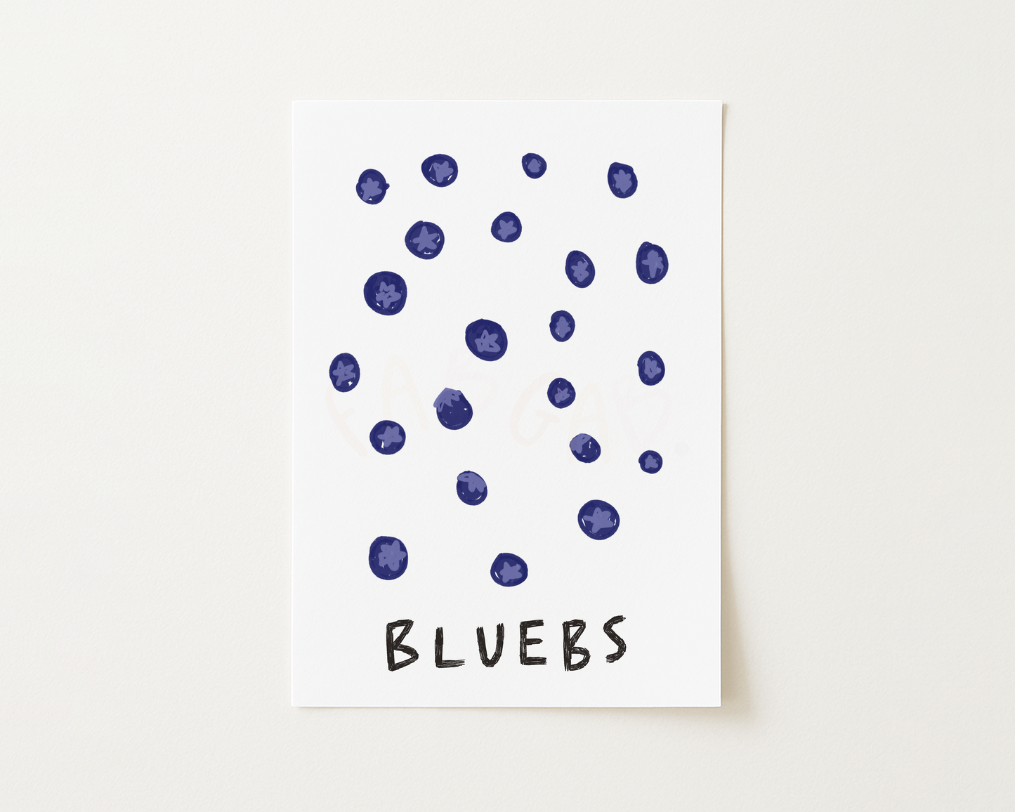 Bluebs Print