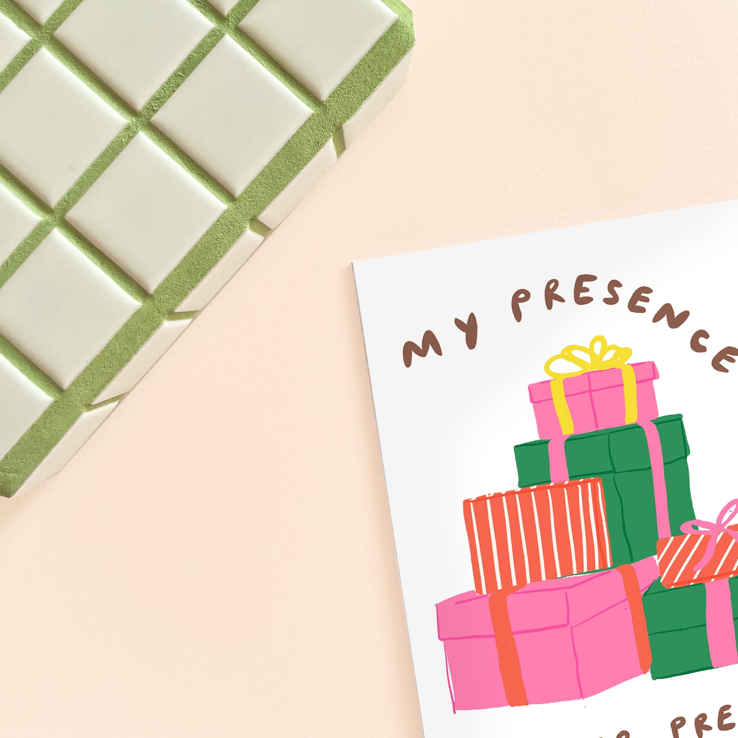 Presence Funny Christmas Card