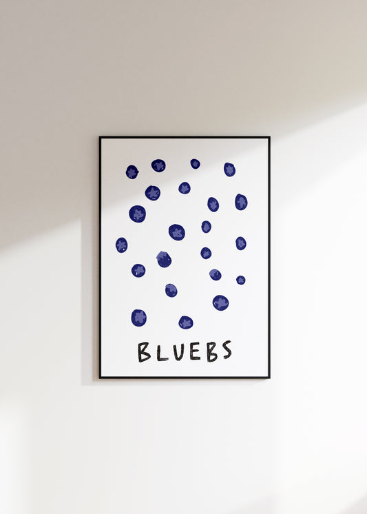 Bluebs Print