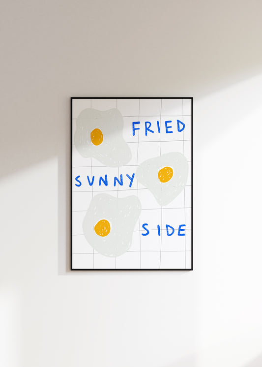 Fried Sunny Side Egg Print