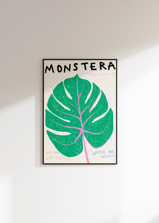 Monstera Plant Print