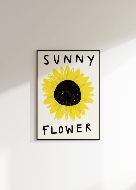 Sunny Flower Sunflower Print