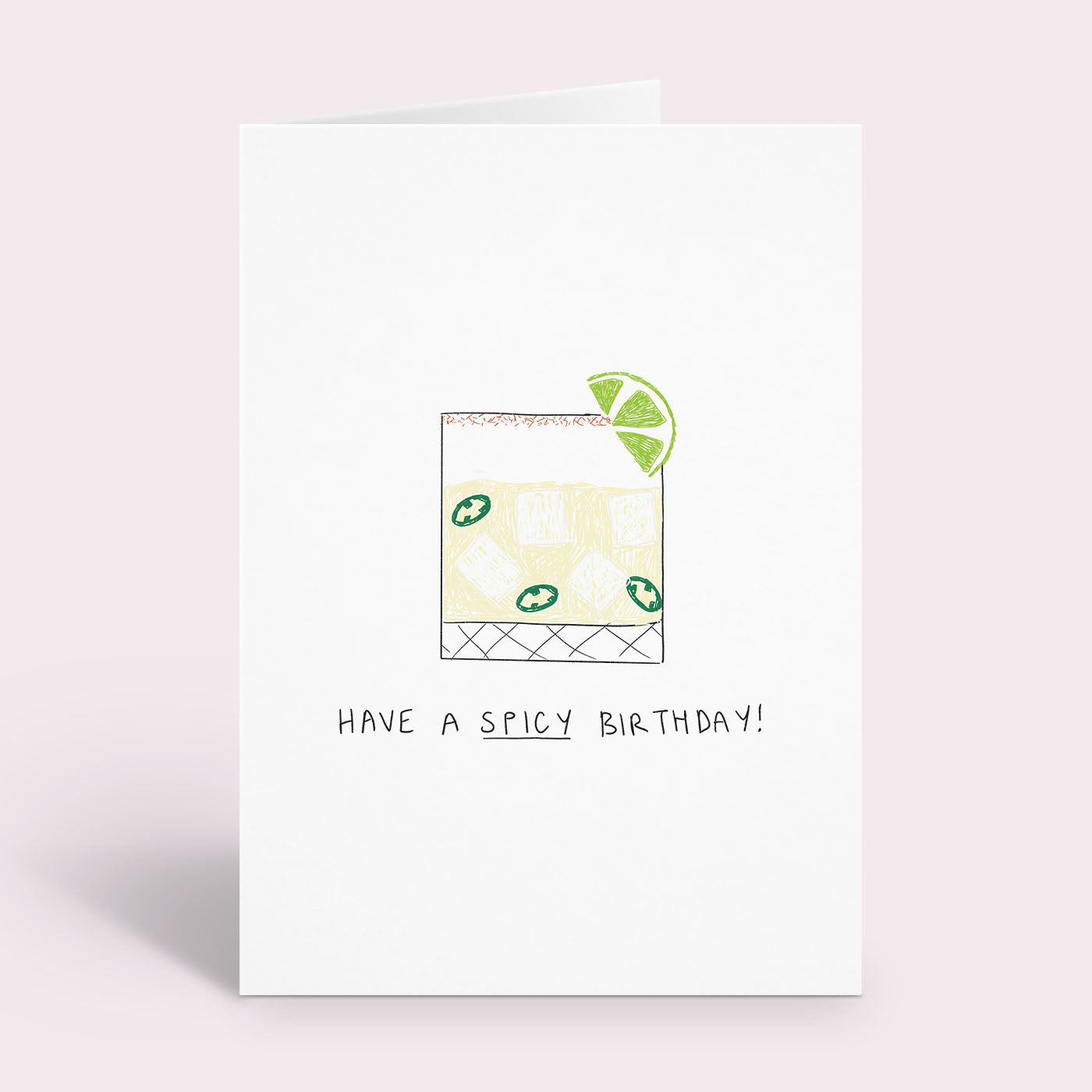 Spicy Margs Cocktail Birthday Card