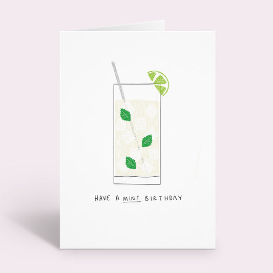 Mojito Cocktail Birthday Card