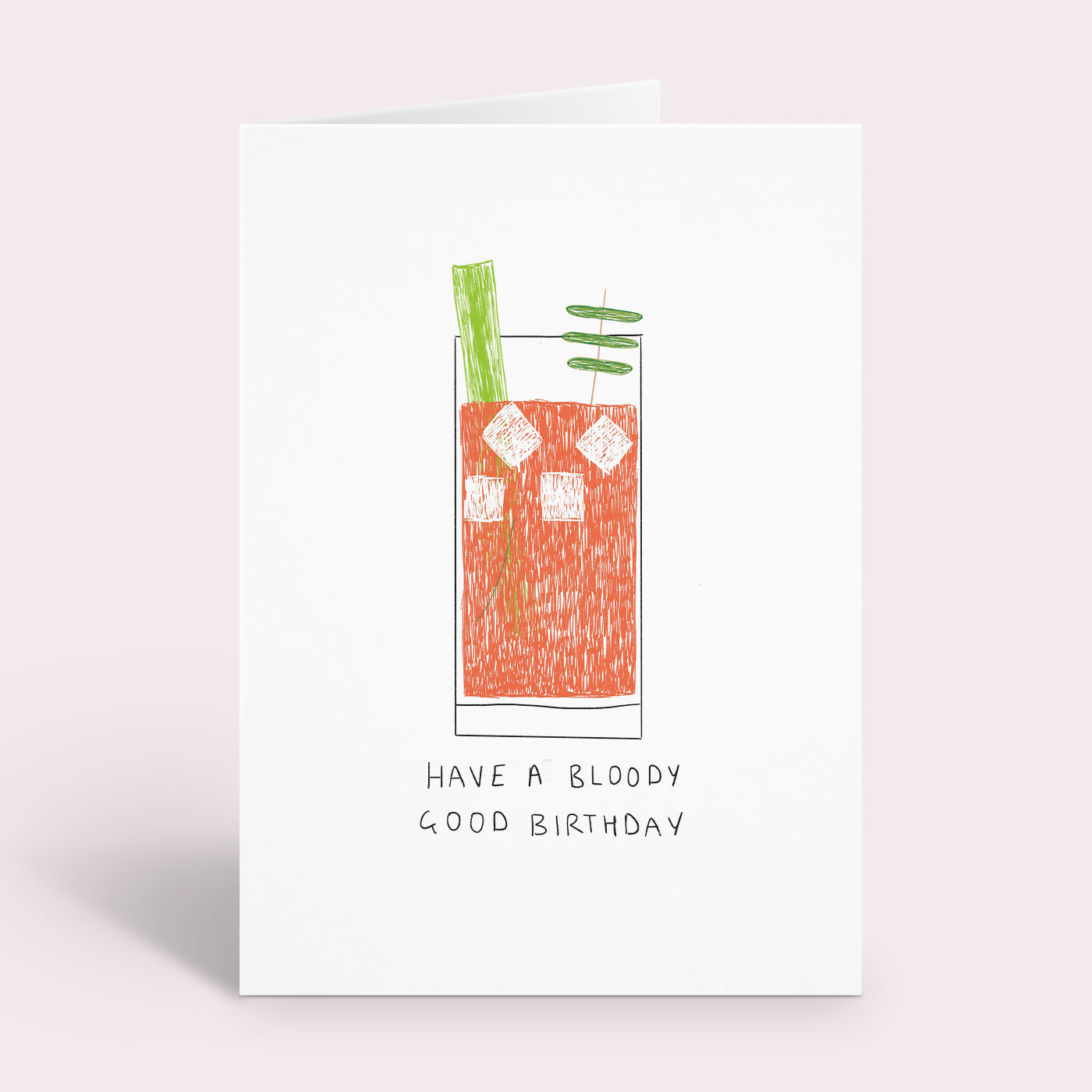 Bloody Mary Cocktail Birthday Card