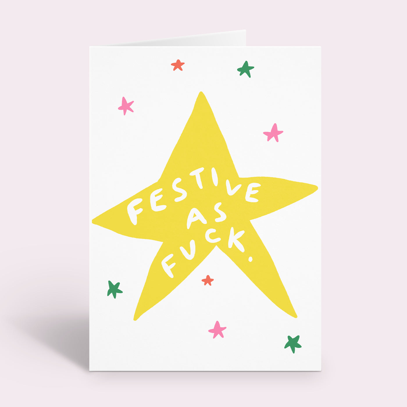 Festive as Fuck Star Christmas Card