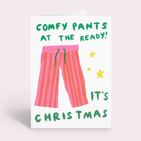 Comfy Pants Christmas Card