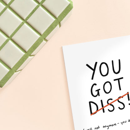 You Got Diss Graduation Card