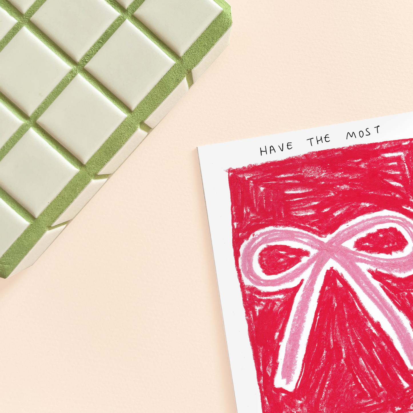 Beautiful Bow Christmas Card