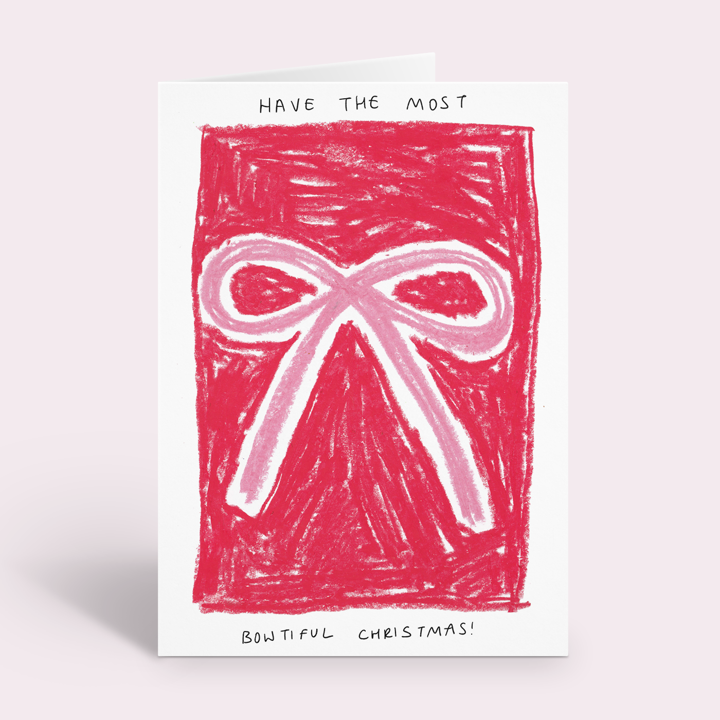 Beautiful Bow Christmas Card