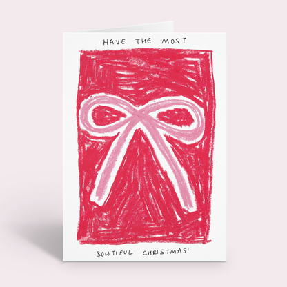 Beautiful Bow Christmas Card