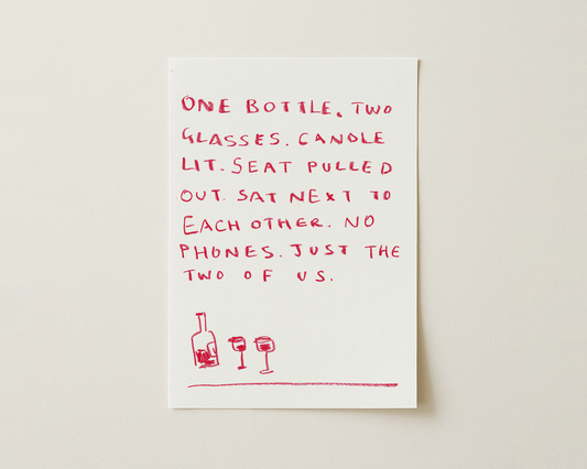 Date Night Handwritten Quote Print