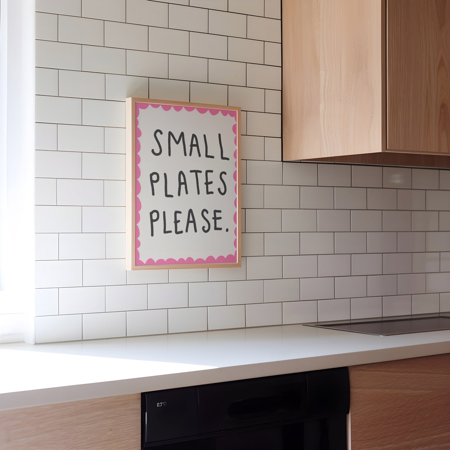 Small Plates Please Wall Art Print