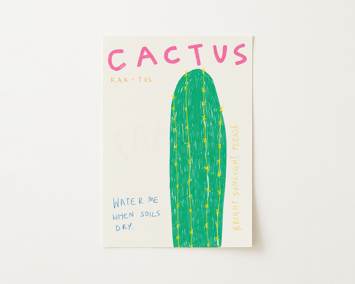 Cactus Succulent Print