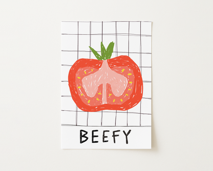 Beef Tomato Kitchen Print