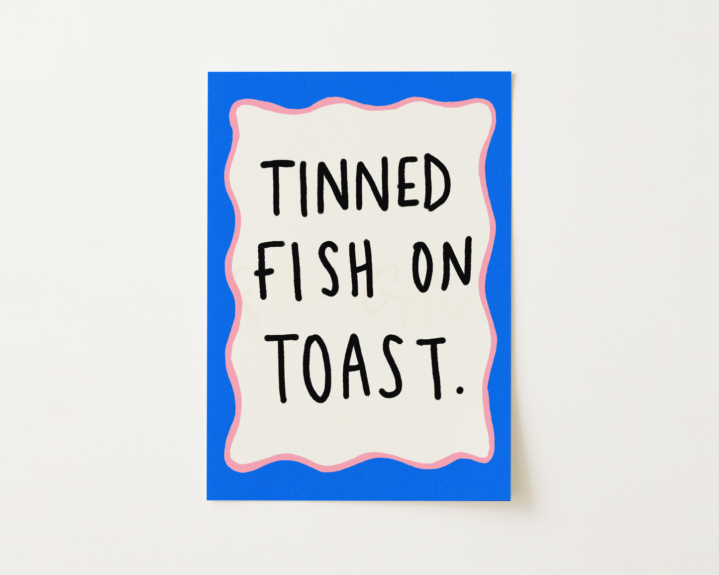 Tinned Fish on Toast Art Print