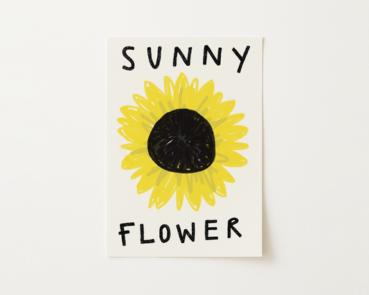 Sunny Flower Sunflower Print