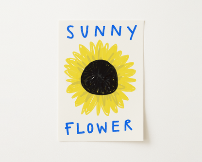 Sunny Flower Sunflower Print