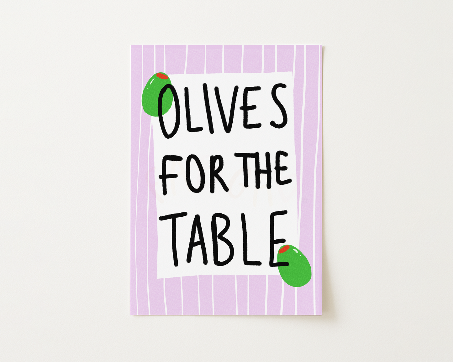 Olives For The Table Wall Art Print