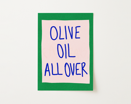 Olive Oil Wall Art Print