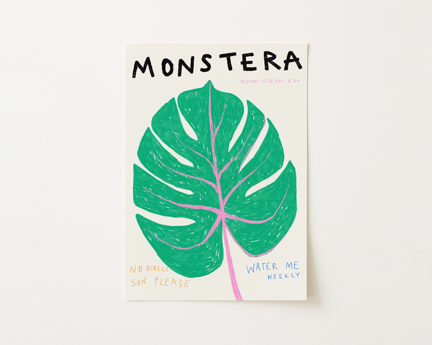 Monstera Plant Print