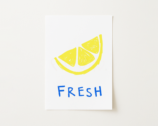 Lemon Fresh Kitchen Print