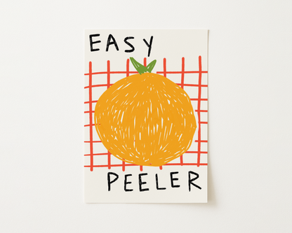 Easy Peeler Orange Kitchen Print