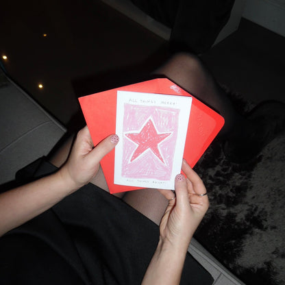 All Things Merry & Bright Star Christmas Card