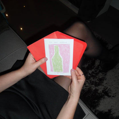 Tipsy Season Wine Christmas Card