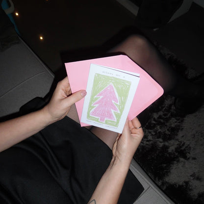 Tree-mendous Pun Christmas Card