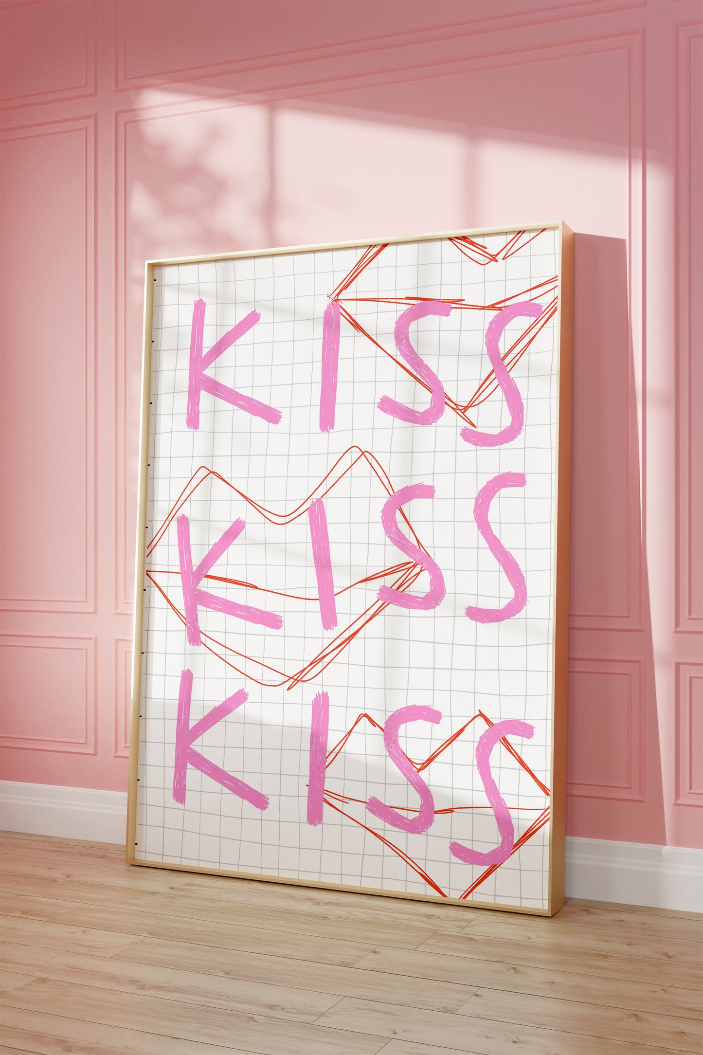 Kiss Kiss Kiss Print