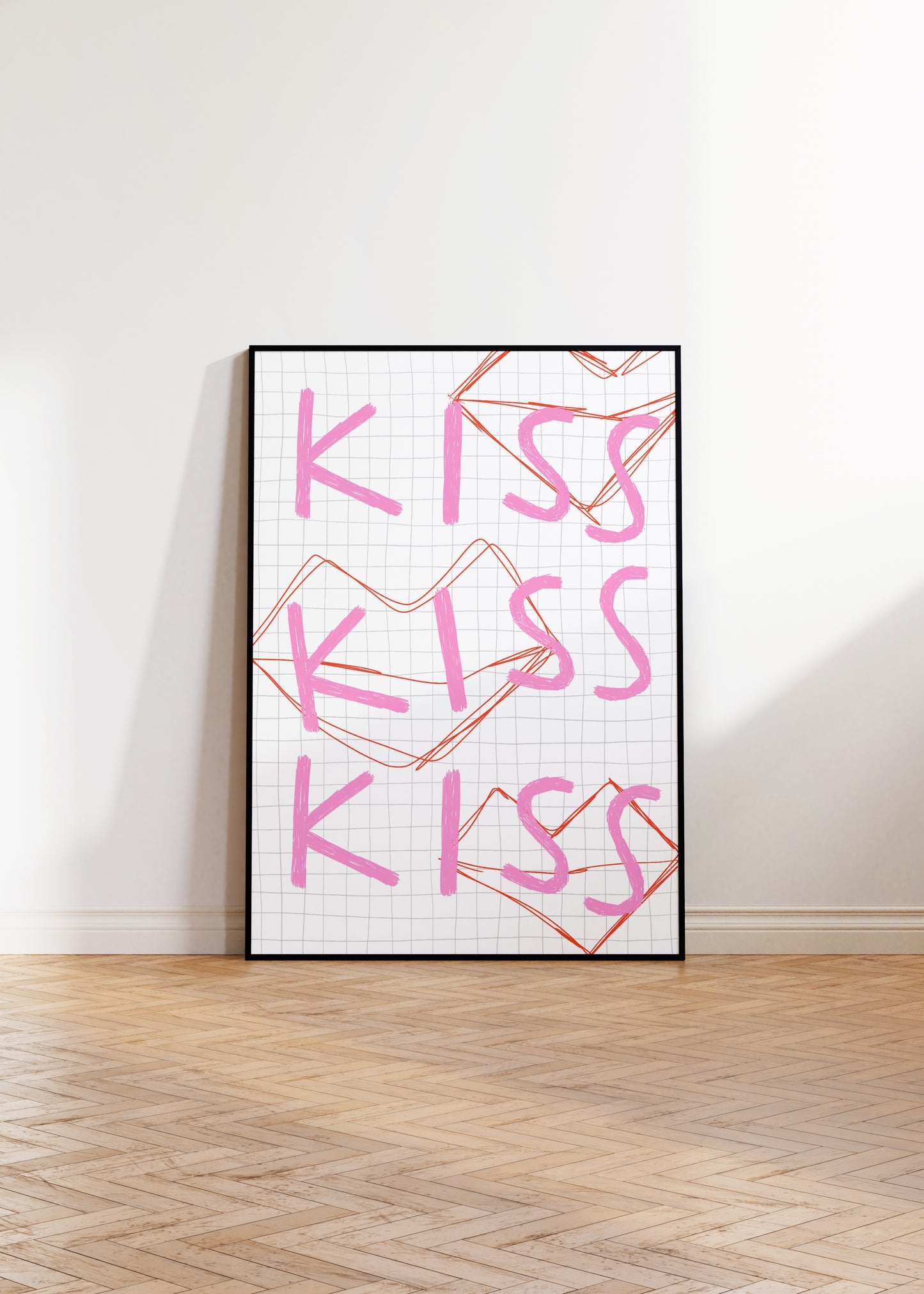 Kiss Kiss Kiss Print