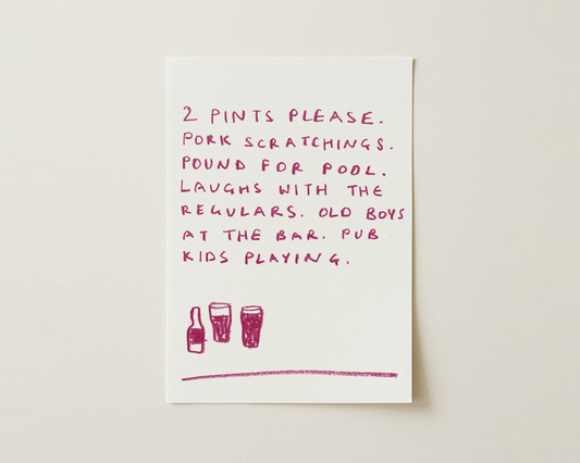 Pub Handwritten Quote Print