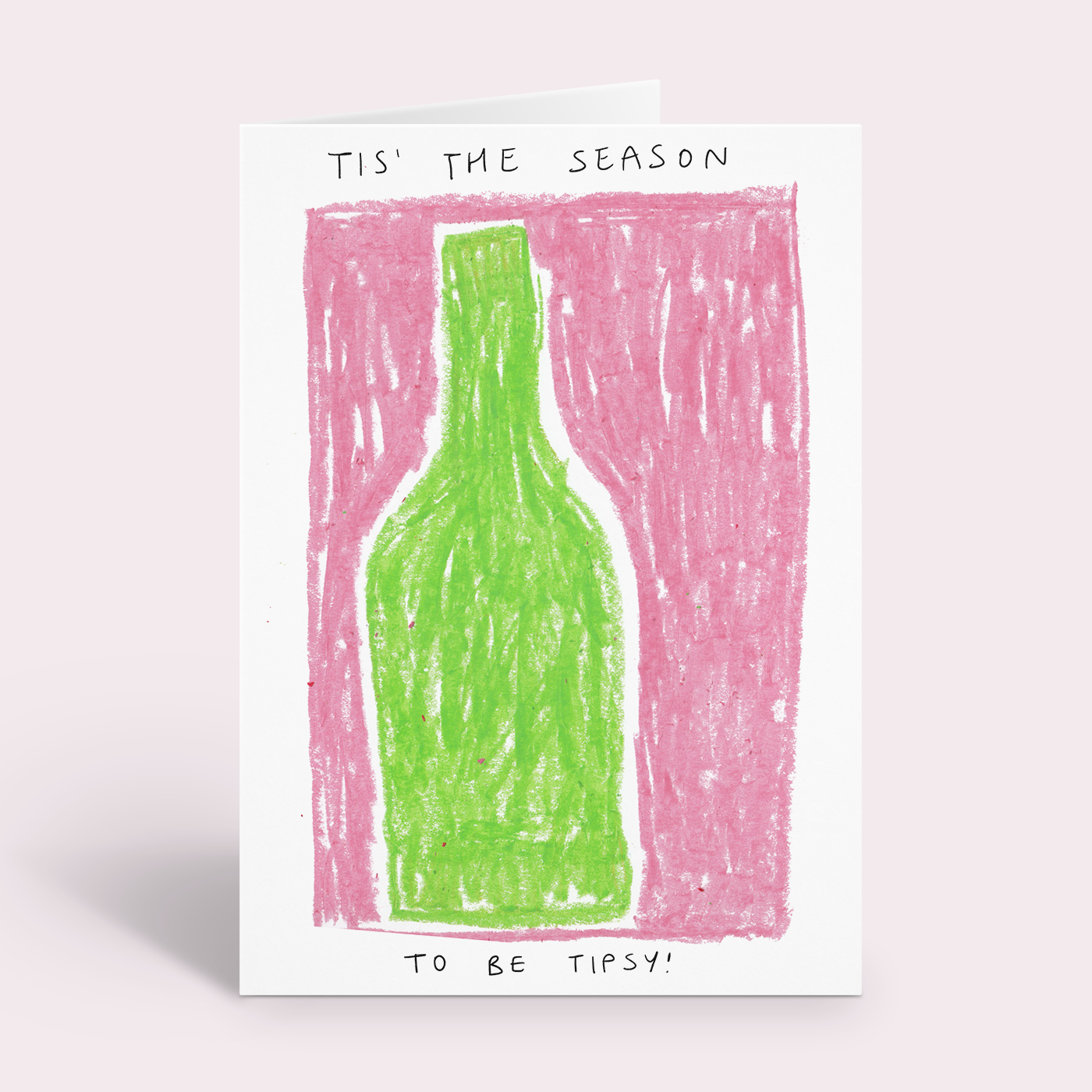 Tipsy Season Wine Christmas Card