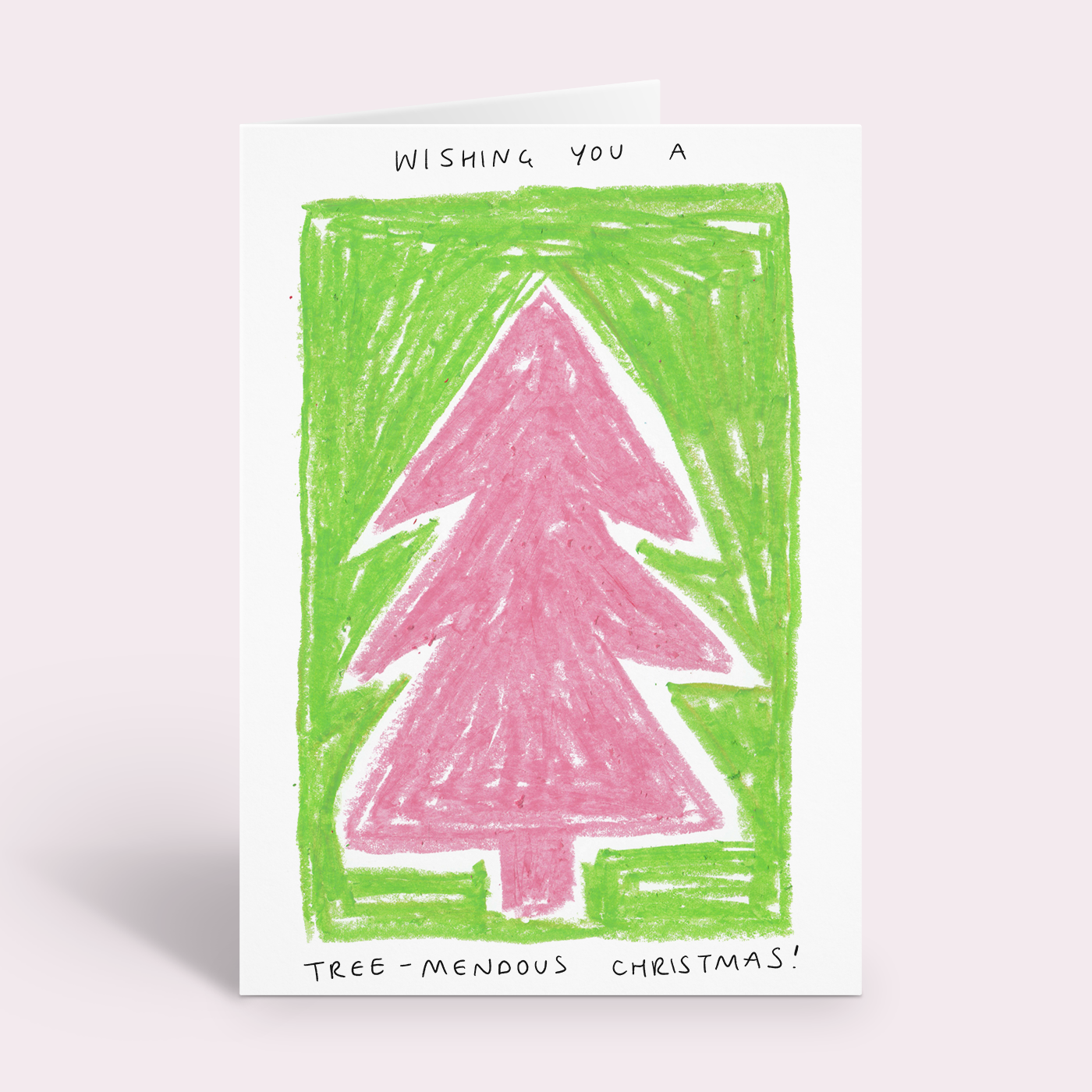 Tree-mendous Pun Christmas Card