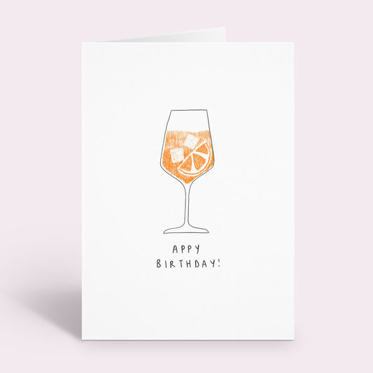 Aperol Birthday Card