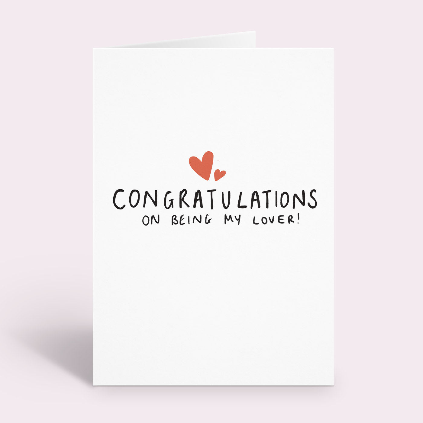 Congratulations On Being My Lover Card