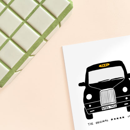 Dad's Taxi Original Uber Father's Day Card