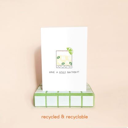 Spicy Margs Cocktail Birthday Card