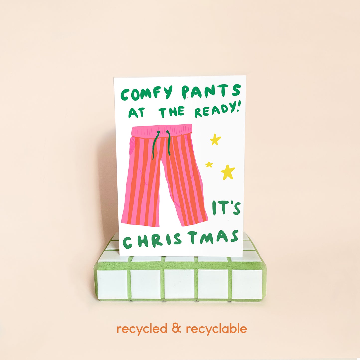 Comfy Pants Christmas Card