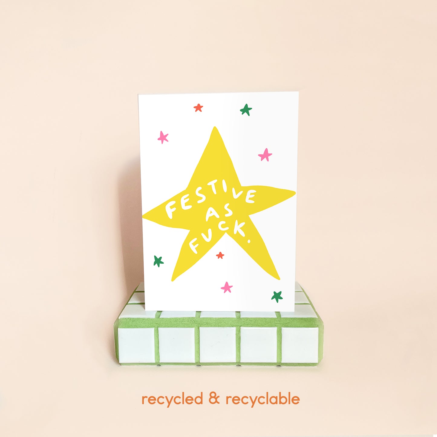 Festive as Fuck Star Christmas Card