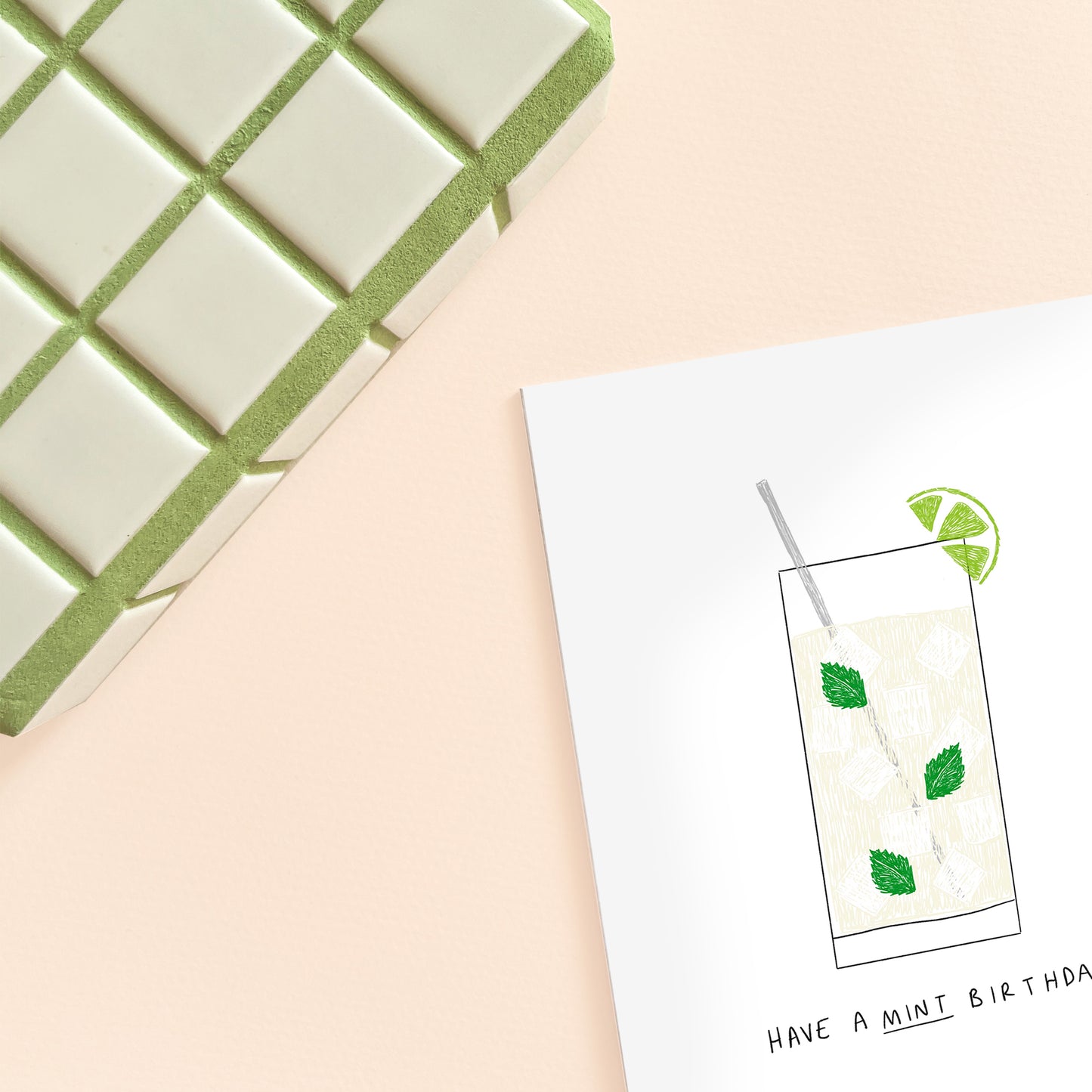 Mojito Cocktail Birthday Card