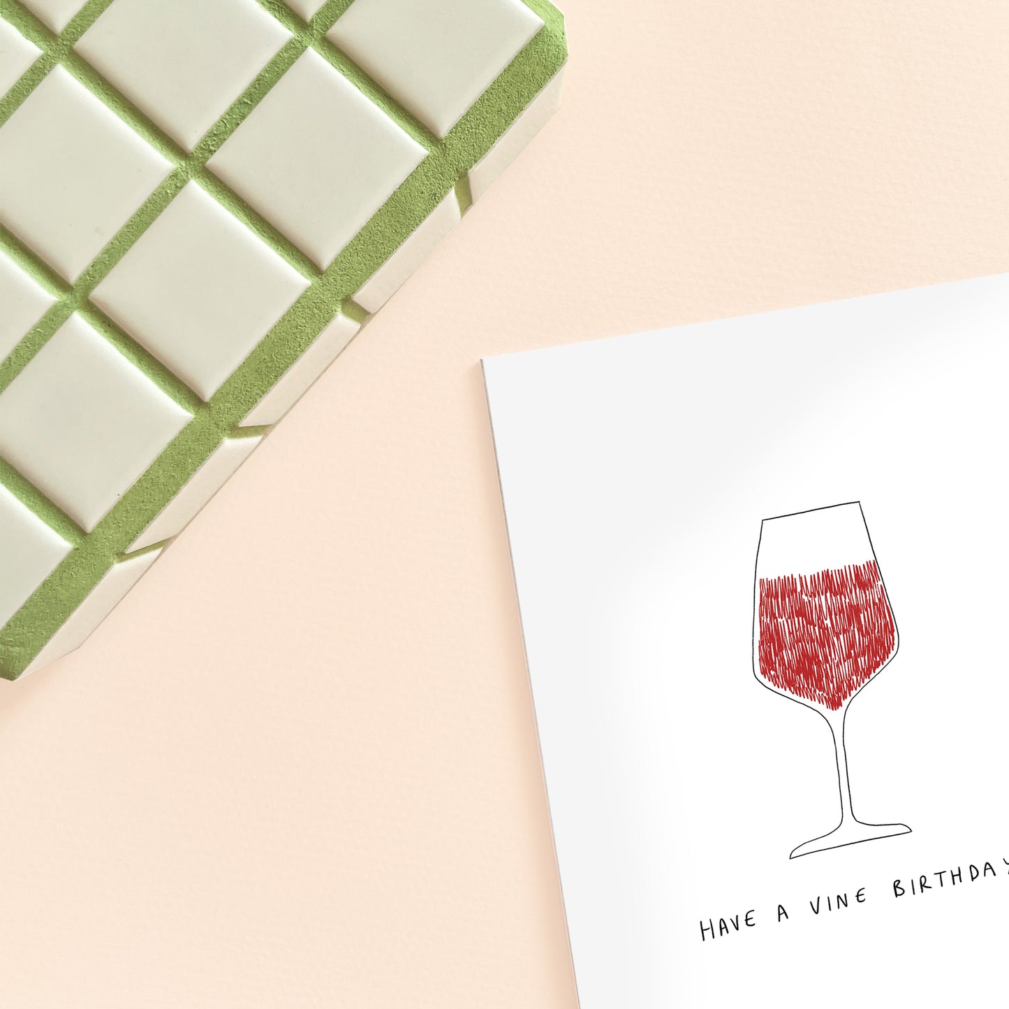 Red Wine Birthday Card