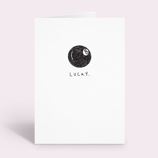 8 Ball Lucky Card