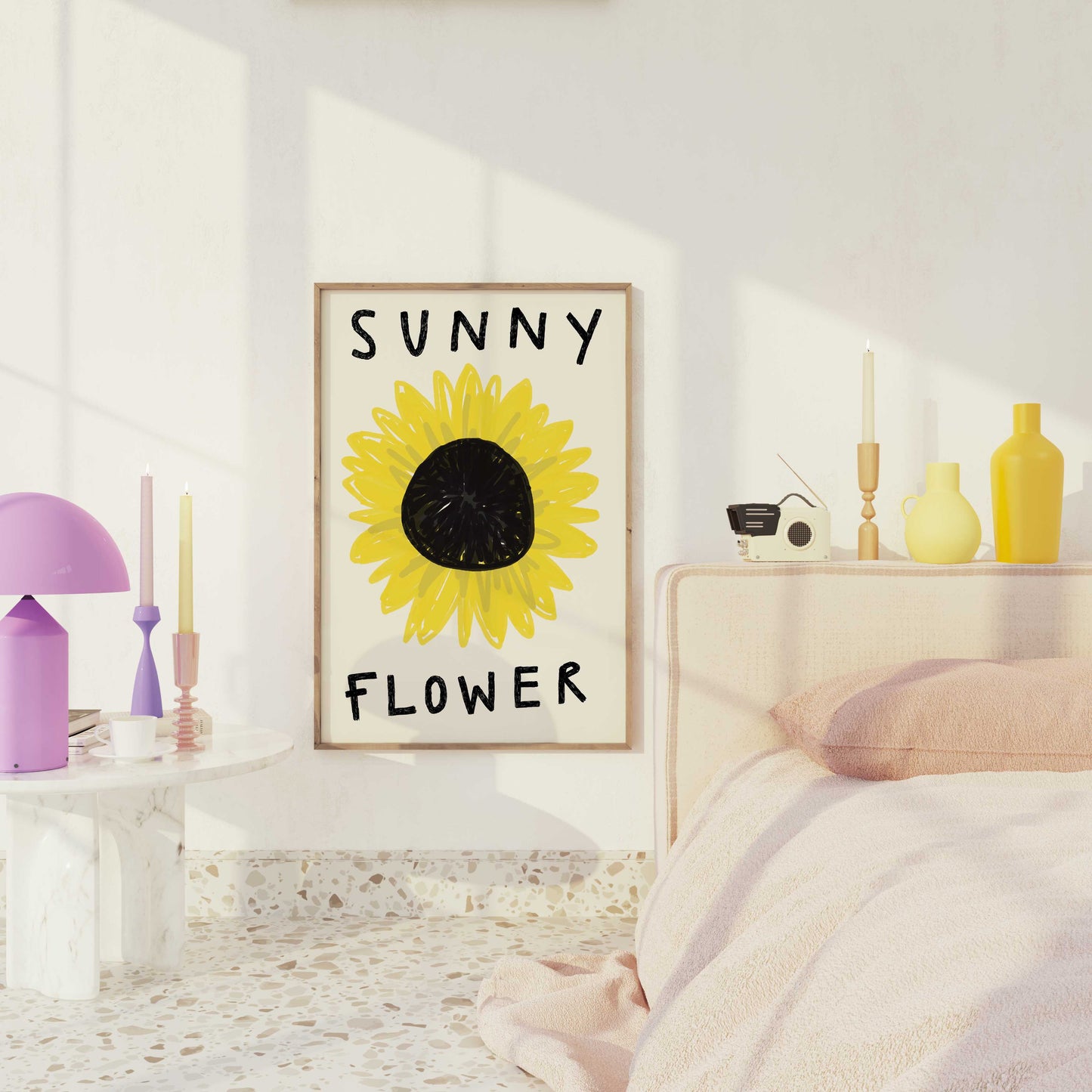 Sunny Flower Sunflower Print