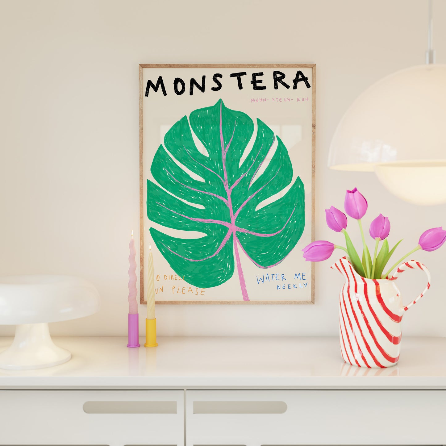 Monstera Plant Print