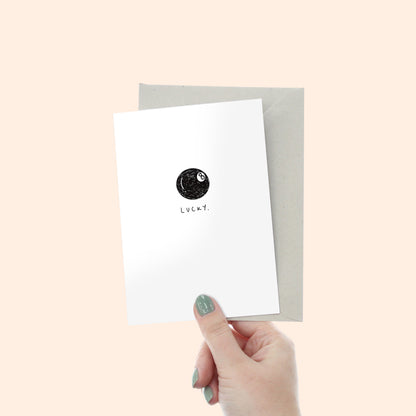 8 Ball Lucky Card