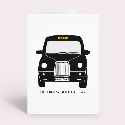Dad's Taxi Original Uber Father's Day Card
