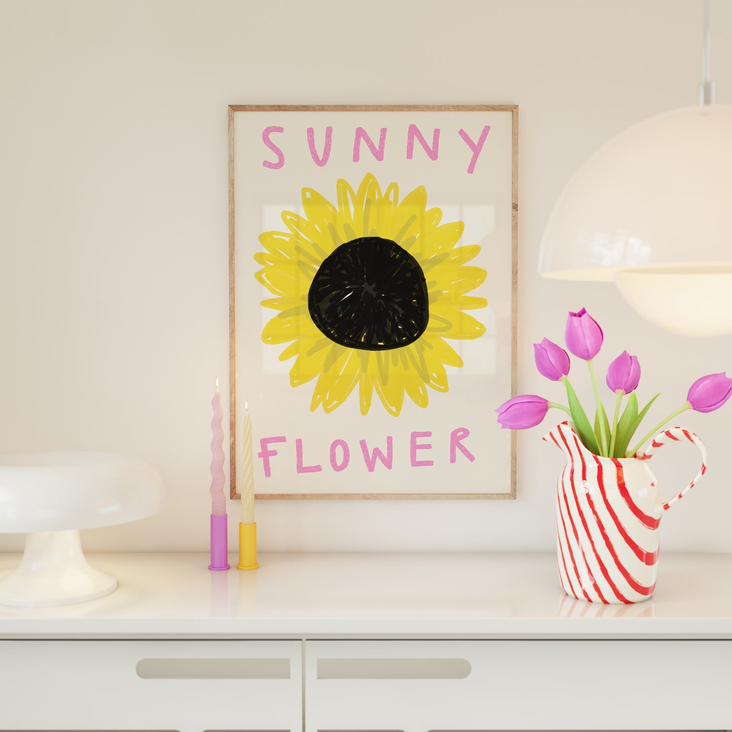 Sunny Flower Sunflower Print